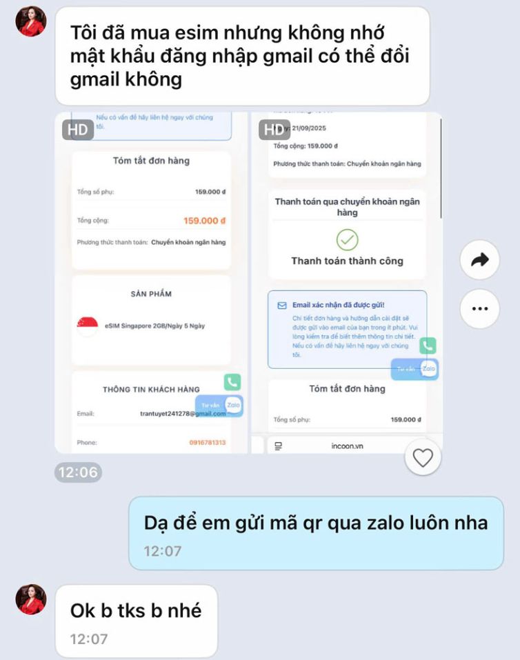 Cảm ơn khách hàng tin tưởng