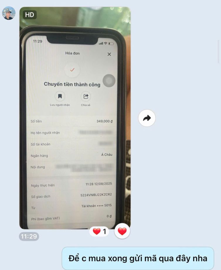 Cảm ơn khách hàng tin tưởng